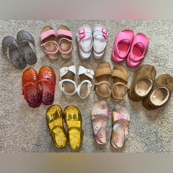 Toddler Girl Size 10 Sandals Shoe Lot - Picture 6 of 14